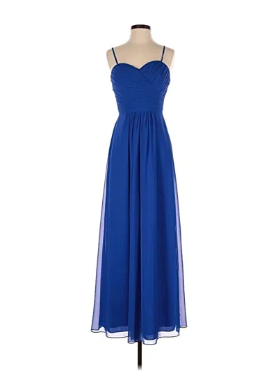 Pre-owned Bill Levkoff Cocktail Dress In Blue