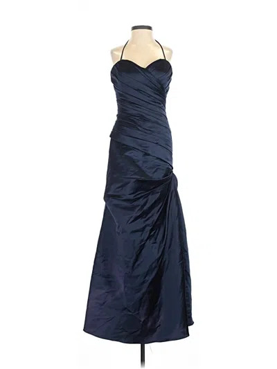 Pre-owned Bill Levkoff Cocktail Dress In Blue