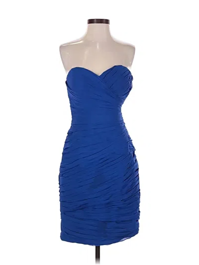 Pre-owned Bill Levkoff Cocktail Dress In Blue