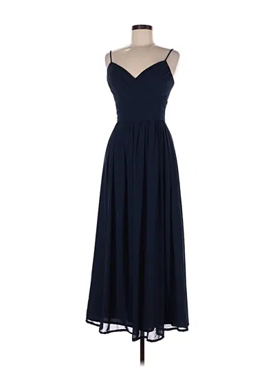 Pre-owned Bill Levkoff Cocktail Dress In Blue