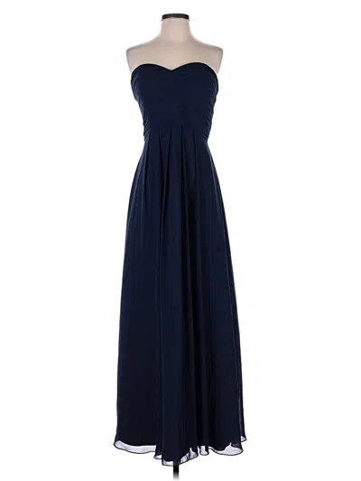 Pre-owned Bill Levkoff Cocktail Dress In Blue