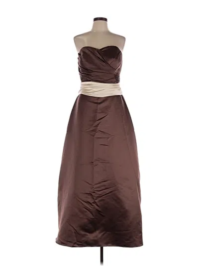 Pre-owned Bill Levkoff Cocktail Dress In Brown