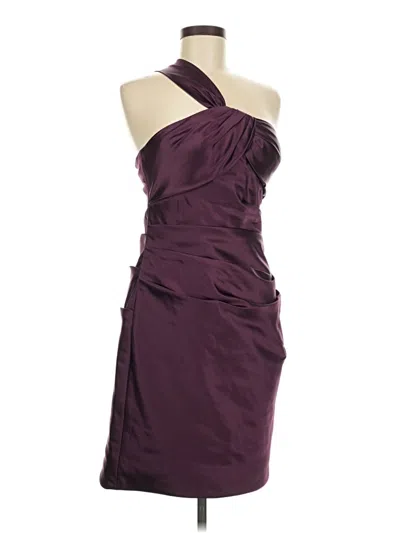 Pre-owned Bill Levkoff Cocktail Dress In Burgundy