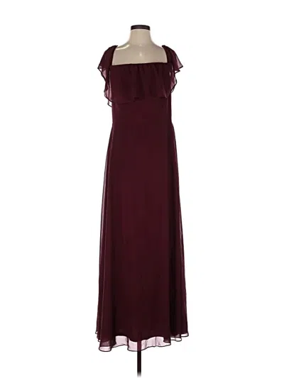 Pre-owned Bill Levkoff Cocktail Dress In Burgundy