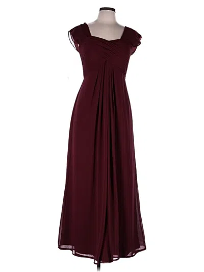 Pre-owned Bill Levkoff Cocktail Dress In Burgundy
