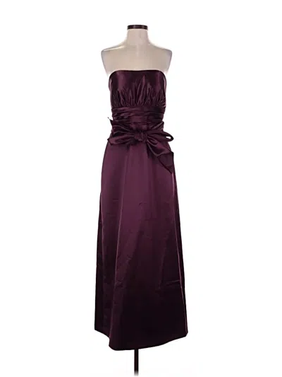 Pre-owned Bill Levkoff Cocktail Dress In Burgundy