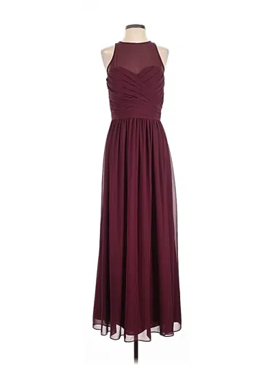 Pre-owned Bill Levkoff Cocktail Dress In Burgundy