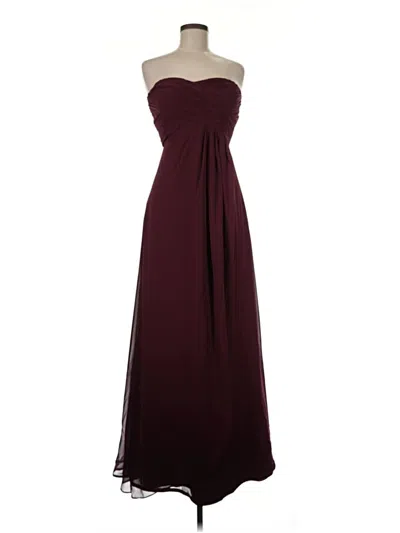 Pre-owned Bill Levkoff Cocktail Dress In Burgundy