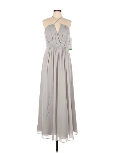 Pre-owned Bill Levkoff Cocktail Dress In Gray