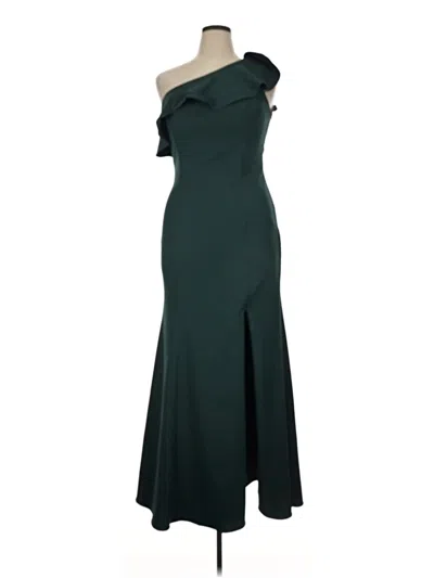 Pre-owned Bill Levkoff Cocktail Dress In Green