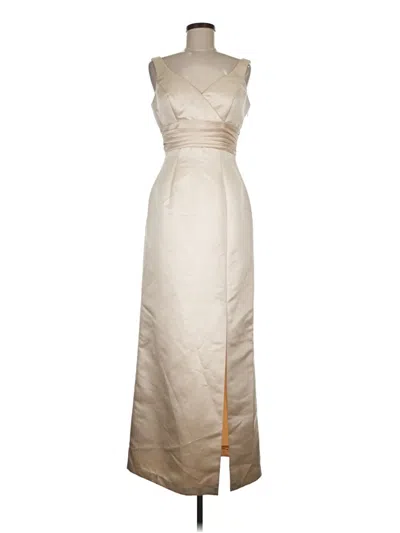 Pre-owned Bill Levkoff Cocktail Dress In Ivory