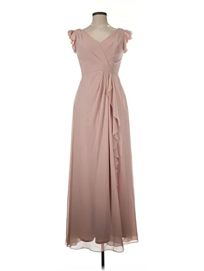 Pre-owned Bill Levkoff Cocktail Dress In Tan