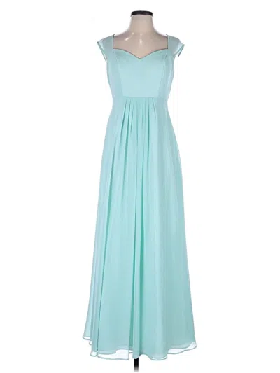 Pre-owned Bill Levkoff Cocktail Dress In Teal