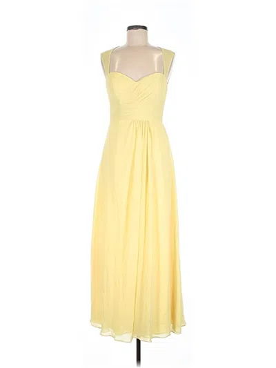 Pre-owned Bill Levkoff Cocktail Dress In Yellow