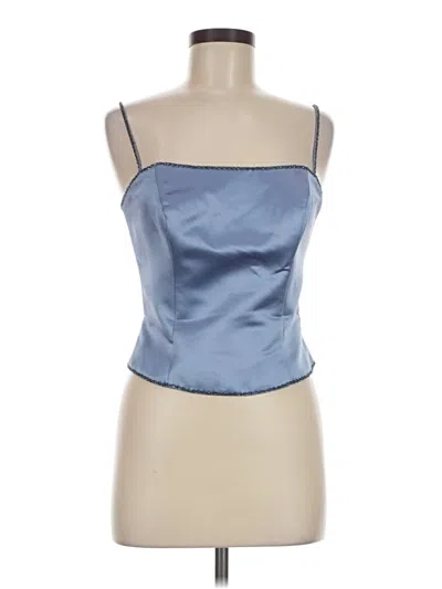 Pre-owned Bill Levkoff Sleeveless Blouse In Blue