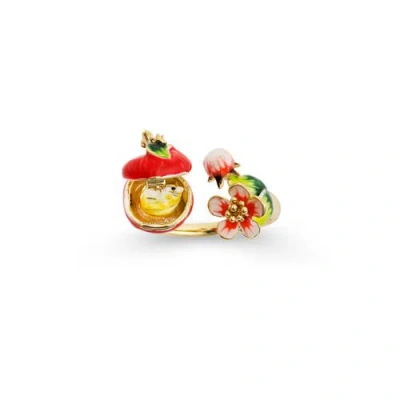Bill Skinner Studio Apple Blossom & Mouse Ring In Multi