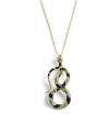Bill Skinner Studio Bejewelled Snake Pendant In Brown