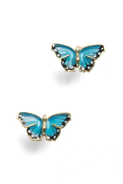 Bill Skinner Studio Blue Butterfly Studs