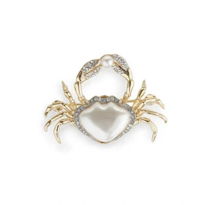 Bill Skinner Studio Crab Brooch In Multi