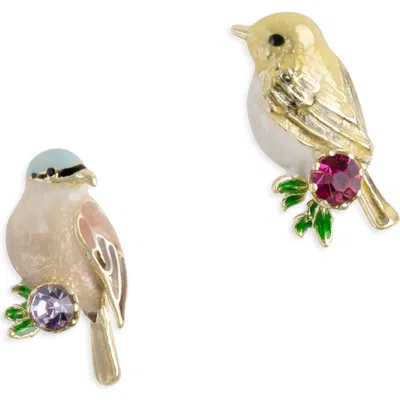 Bill Skinner Studio Goldcrest & Coal Tit Duet In Multi