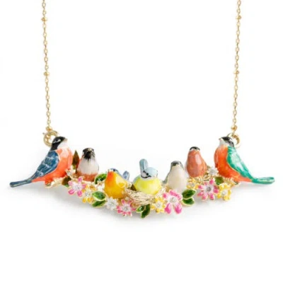 Bill Skinner Studio Goldcrest Songbird Serenade Necklace In Multi
