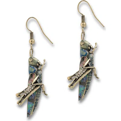 Bill Skinner Studio Grass Hopper Earrings In Multi