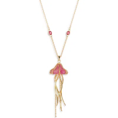 Bill Skinner Studio Jellyfish Pendant In Gold