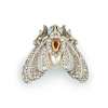Bill Skinner Studio Moth Brooch In Silver