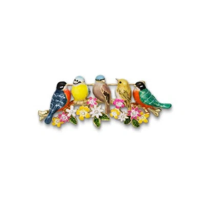 Bill Skinner Studio Songbird Serenade Brooch In Multi