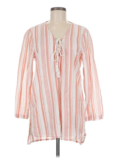Pre-owned Billabong 3/4 Sleeve Blouse In Orange