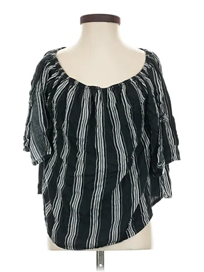 Pre-owned Billabong 3/4 Sleeve T-shirt In Black