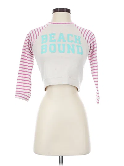 Pre-owned Billabong 3/4 Sleeve T-shirt In Pink