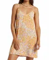 Billabong 90s Babe Dress In Peach Whip In Multi