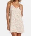 Billabong 90s Babe Dress In Whitecap In Multi