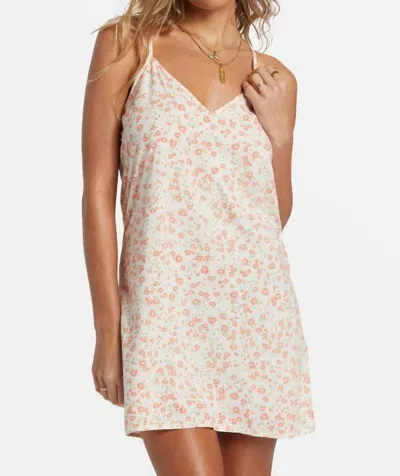 Billabong 90s Babe Dress In Whitecap In Multi