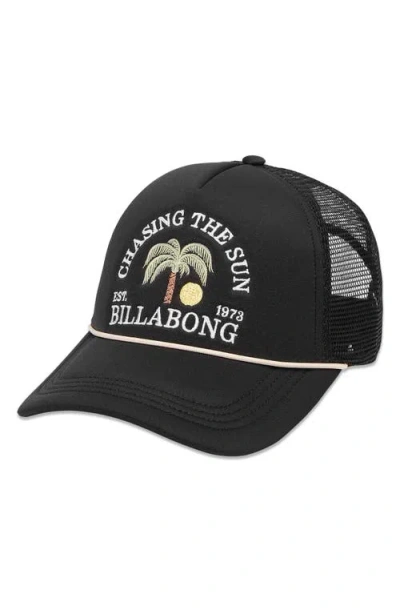 Billabong Across Waves Trucker Hat In Black