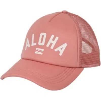 Billabong Across Waves Trucker Hat In Pink