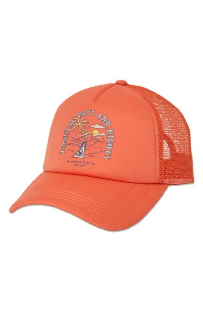 Billabong Across Waves Trucker Hat In Orange