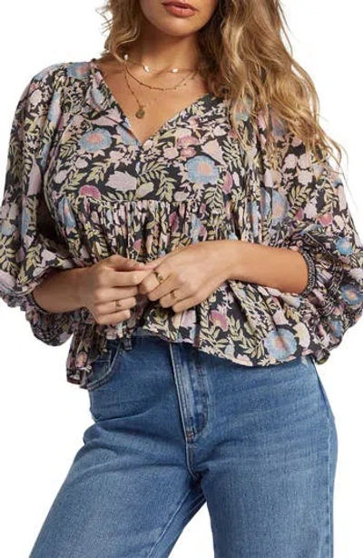 Billabong Adore You Crop Top In Black Sands