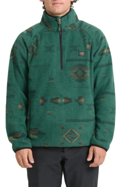 Billabong Adventure Division Boundary Fleece Pullover In Green