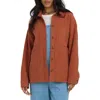 Billabong After Time Oversize Shacket In Brown