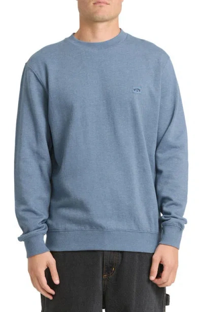 Billabong All Day Crewneck Sweatshirt In Blue