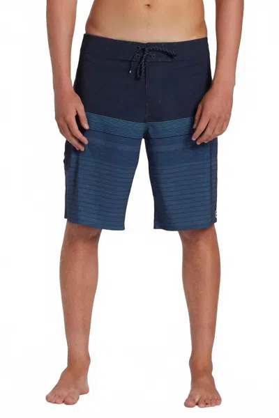 Billabong All Day Heather Stripe Boardies Shorts In Navy In Blue
