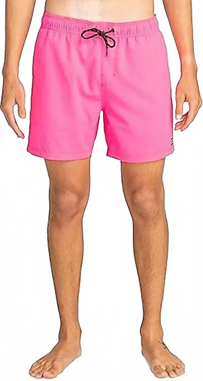 Billabong All Day Lb Volleyball Shorts In Neon Pink