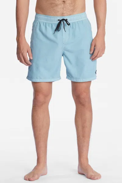 Billabong All Day Overdyed Trunks In Dusty Blue In Brown