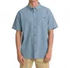 Billabong All Day Short Sleeve Shirt In Splashed Blue In Blue