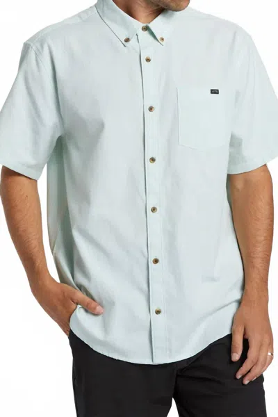 Billabong All Day Short Sleeve Woven Shirt In Bermuda In Blue