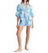 Billabong All Good Button-down Top In Blue Bliss In Blue