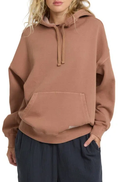 Billabong All Stacked Hoodie In Brown