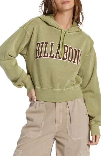 Billabong All Time Graphic Hoodie In Avocado
